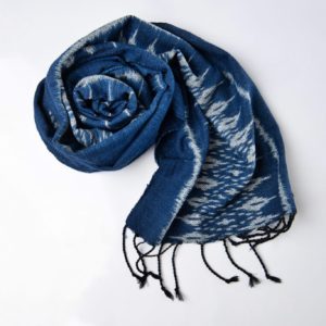 Ikat Indigo Scarf Laos