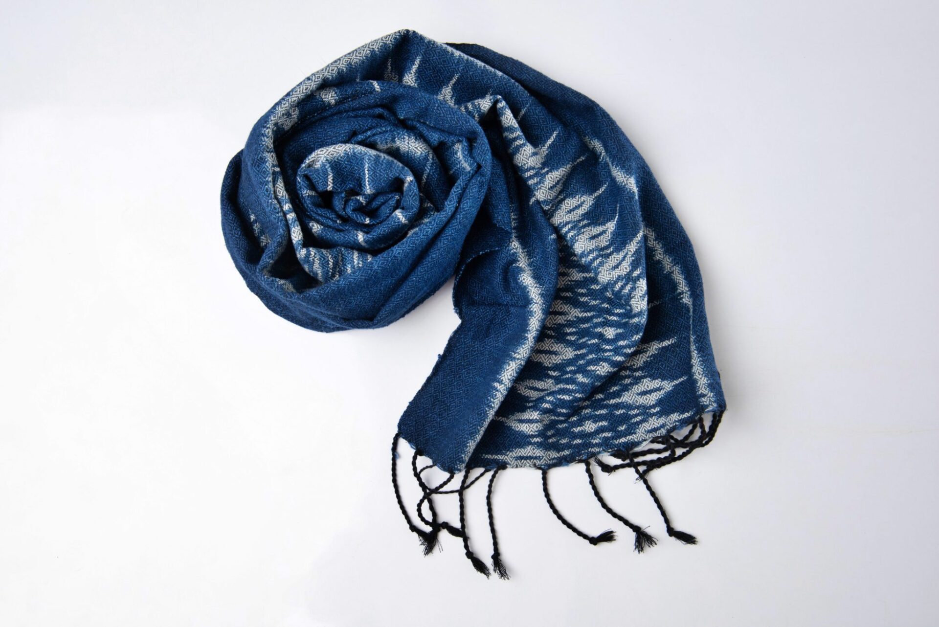 See Design Cotton Scarf Speck Grey/Indigo