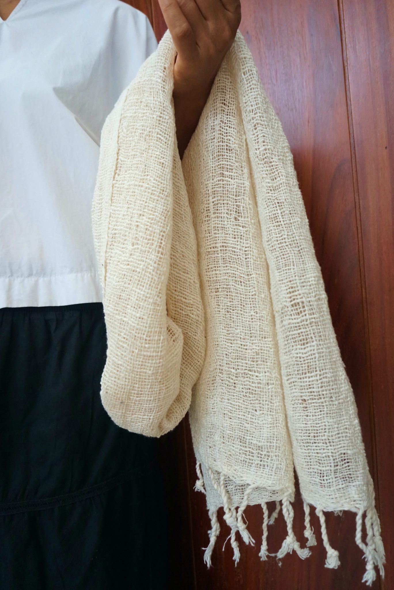 Vintage Hand-Made Lace Hand-Dyed Scarf/Shawl/Wrap