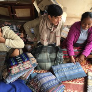 TAEC buying textiles from Katu weavers