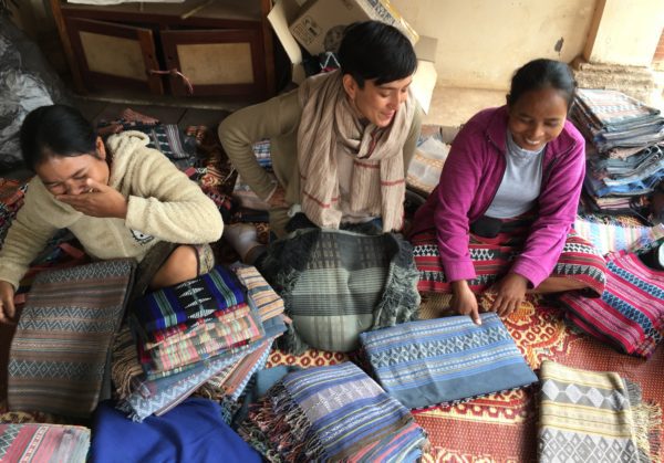 TAEC buying textiles from Katu weavers