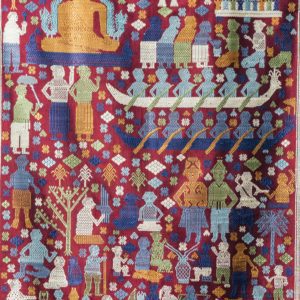 Silk storytelling wall hanging Laos