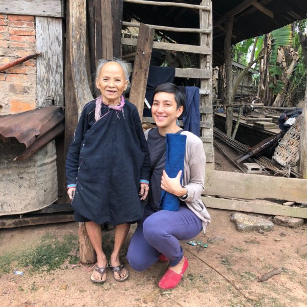 Tara with Lanten elder Nyim in Laos