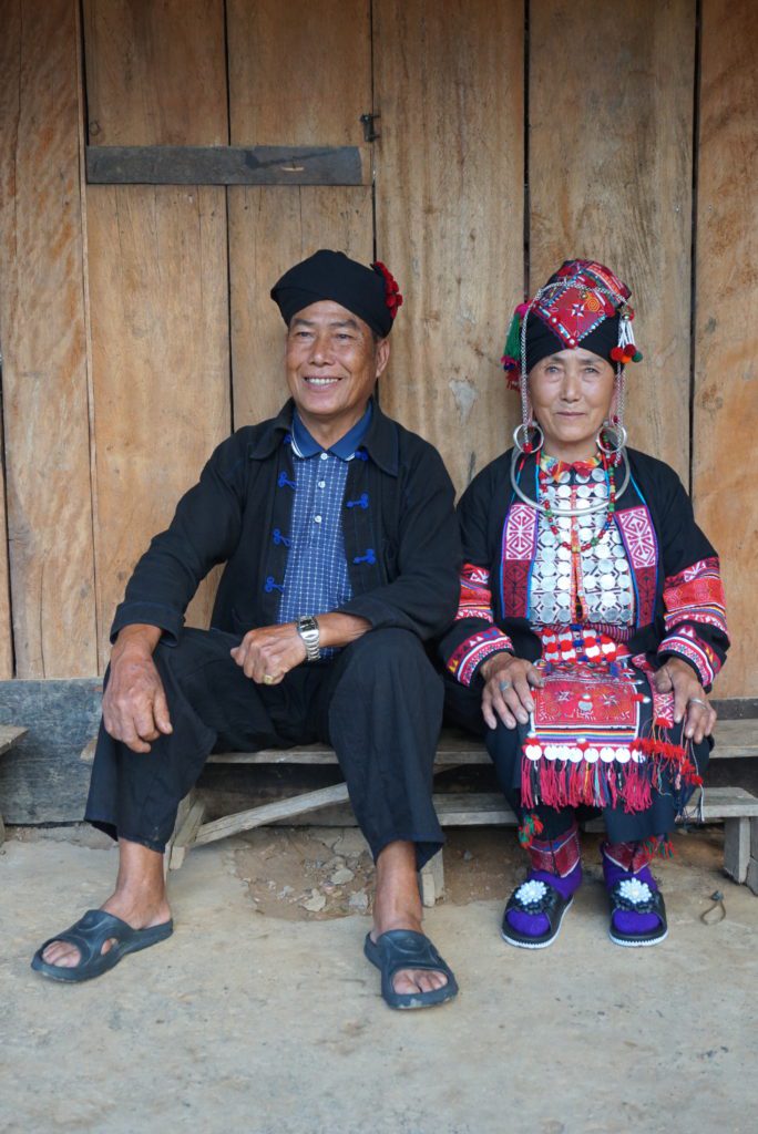 Married Oma couple in Phongsaly Laos