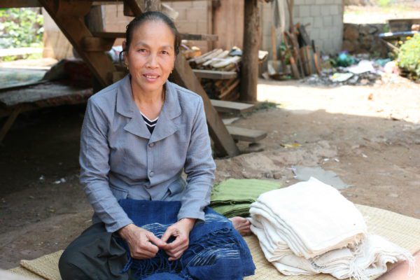Ms. Bouathong Tai Lue artisan in Laos